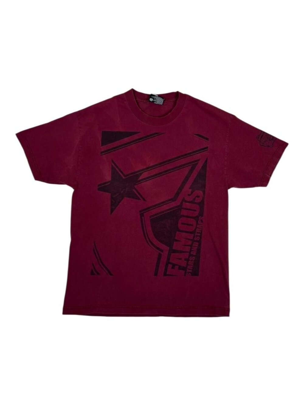 Vintage Famous Stars & Straps T-Shirt Mens Large Red Big F Logo Streetwear Skate